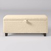 CorLiving Liya Storage Ottoman White - 2 of 4