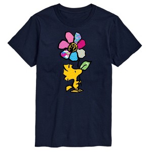 Men's - Peanuts - Woodstock With Flower And Pattern Short Sleeve Graphic T-Shirt - 1 of 4