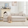 78.5" Corduroy 4-in-1 Folding Convertible Sleeper Sofa Bed, 3-Seater Modular Sofa with DIY Combination and 2 Pillows - 4 of 4