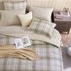 BAGOKIE Comforter Set Plaid Bedding Set 5/7 Pieces with sheets, Pillowcase & Sham - 3 of 4