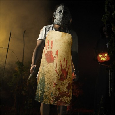 SYNCFUN Halloween Apron Costume Accessories, Unisex Kitchen Bib with Adjustable Neck, Butcher Apron for Halloween Costume Cosplay Party Dress Up