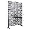 CAVINAS Patio Decorative Screen Metal Fence Privacy Screen with Hollow Geometric Pattern for Outside and Garden, 76" H×48" W - 3 of 4