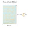 Unique Bargains 3D Small Self-Adhesive A to Z Letter Resin Sticker 4 Sheets - 2 of 4