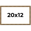 PosterPalooza | Textured Gold Picture Frame - UV Acrylic, Backing Board, Hanging Hardware Included - 3 of 4