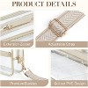Generic Clear Bag for Stadium Events Quilted Clear Purse for Women Stadium Approved PVC Crossbody Concert Bag - 4 of 4