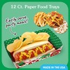 Big Dot of Happiness Ugly Sweater Party Paper Food Trays, Christmas Double-Sided Disposable Food Trays for Nachos, Hot Dogs, French Fries - 12 Ct - 2 of 4