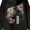 Godzilla Vintage-Inspired Kanji Design Men’s Black Salt Mineral Wash Graphic Hoodie - 3 of 4