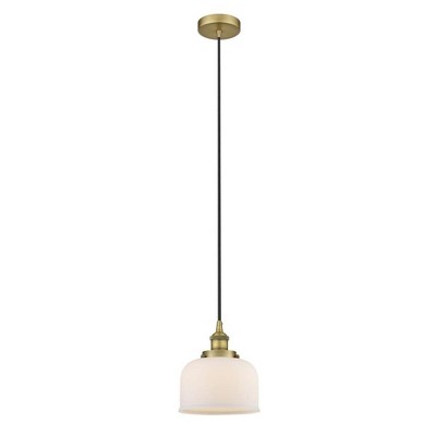 Bell - 1 Light Cord Hung Mini Pendant In Modern Style-9.5 Inches Tall and 8 Inches Wide