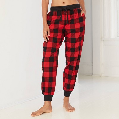 plaid jogging pants