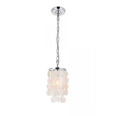 Elegant Lighting Selene 1 light Chrome Pendant