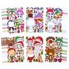 Joyfy Kids Party Favor Supplies Craft, 36 PCS Make-a-Face Sticker Sheets for Christmas Elf, Santa, Snowman, Penguin and Polar Bear - 2 of 4