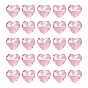 Unique Bargains DIY Lamp Art Craft Decorative Crystal Pendants Heart Beads 30 Pcs - 1 of 4