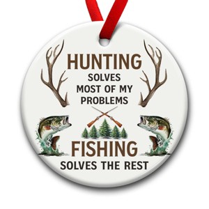 Hunting and Fishing Ornament, Xmas Hanging Ornaments on Christmas Tree - 1 of 4