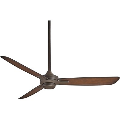 Photo 1 of 52" Minka Aire Modern 3 Blade Indoor Ceiling Fan Oil Rubbed Bronze Brown for Living Room Kitchen Bedroom Family Dining House Home