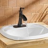 BWE Waterfall Single Hole Single-Handle Low-Arc Bathroom Faucet - 3 of 4
