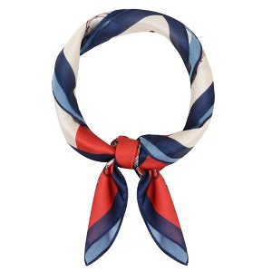 Anna-Kaci Silk Feeling Hair Scarf Small Square Satin Head Scarf Neckerchief Women 23 Inches - 1 of 4