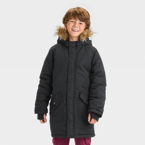 Kids Heavyweight Solid Parka Jacket Cat Jack Target