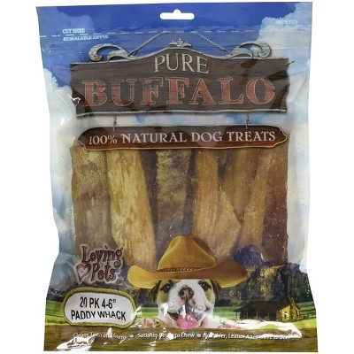 Loving Pets 6 Inch Pure Buffalo Backstrap Tendon (20 Pack)