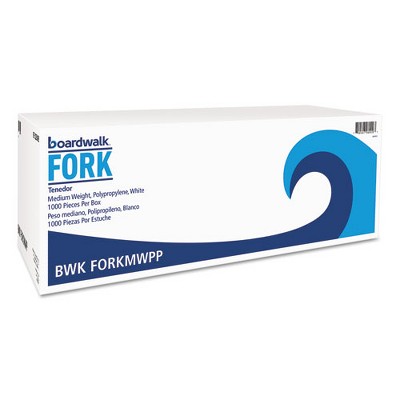 Boardwalk Mediumweight Polypropylene Fork, White, 1,000/carton
