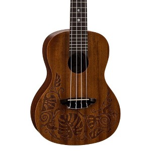 Luna Guitars MO Mahogany Concert Ukulele Lizard Design - 1 of 4