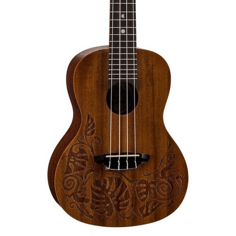 Luna Guitars Mo Mahogany Concert Ukulele Lizard Design : Target