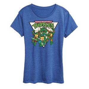 Women's - Teenage Mutant Ninja Turtles - Triangle Short Sleeve Graphic T-Shirt - 1 of 4