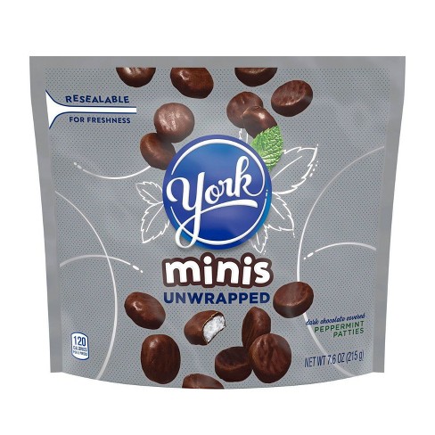 York Minis Unwrapped Peppermint Patties 7 6oz Target