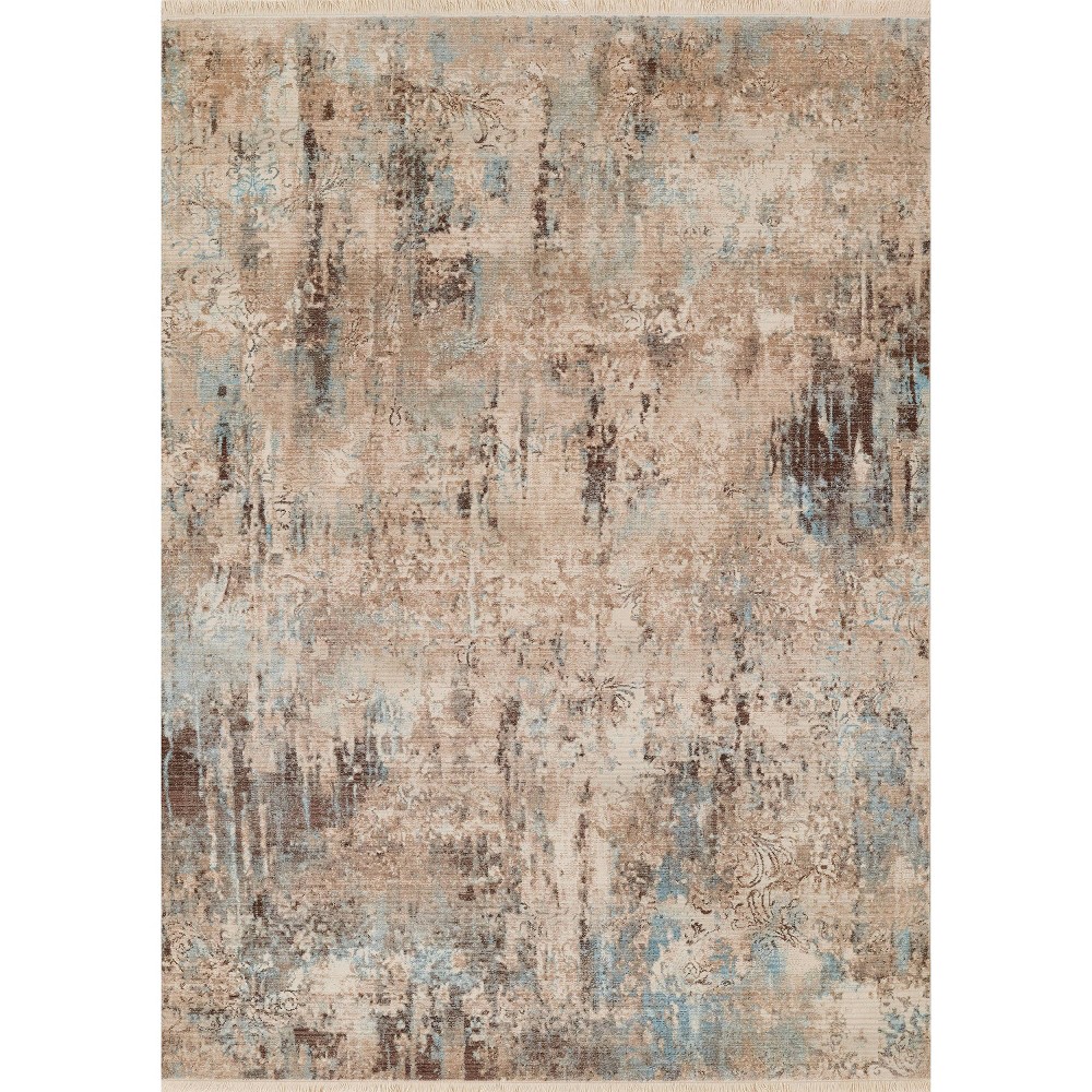 3'x5' Izmir Area Rug Beige/Blue - Momeni