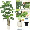 coucheta Artificial Monstera Deliciosa Plant - Large Fake Cheese Plant with Realistic Leaves & Sturdy Ceramic Pot - 4 of 4