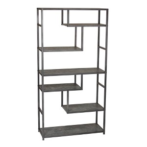 Household Essentials 65" Jamestown Tall 6 Shelf Bookshelf - 1 of 4