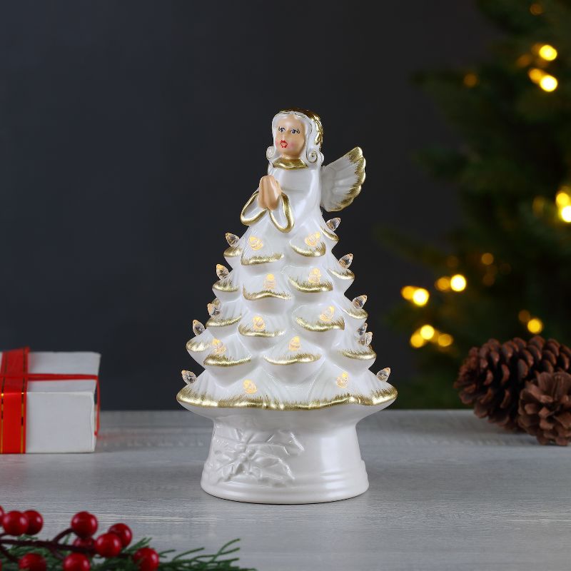 Mr. Christmas Nostalgic Ceramic LED Christmas Tree, Angel, 8.5", 2 of 6