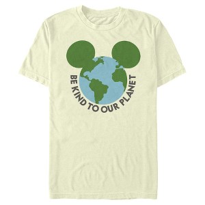 Men's Mickey & Friends Be Kind to Our Planet Mickey Mouse Logo T-Shirt - 1 of 4