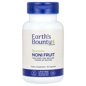 Earth's Bounty Hawaiian Noni Fruit, 60 Capsules (500 mg per Capsule) - 1 of 4