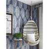 NextWall Coastal Blue Palm Silhouette Peel and Stick Wallpaper - 3 of 4