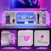 Bestier 57" Gaming Entertainment Center for PS5 with LED TV Stand for up to 65" TVs with Storage Cabinets & Adjustable Shelf - 4 of 4