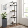 73" Aimee Narrow Etagere Oil Rubbed Bronze - Crosley: Tempered Glass, 4-Tier Storage, Steel Frame - 4 of 4