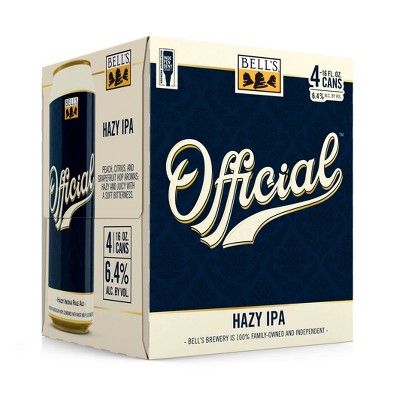 Bell's Official Hazy IPA Beer - 4pk/16 fl oz Cans