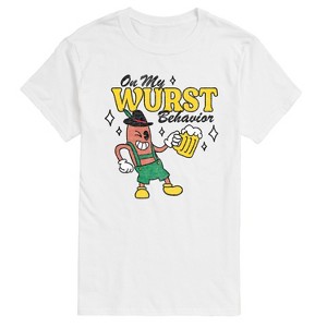 Men's - Instant Message - Wurst Behavior Fall Festival Short Sleeve Graphic T-Shirt - 1 of 4