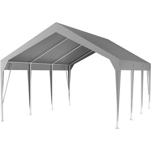 Acekool 10x20FT Heavy Duty Carport Canopy, Waterproof UV Resistant Portable Shelter for Car, Vehicle, Outdoor Storage, Yellow - 1 of 4