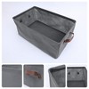 REGALWOVEN Collapsible Canvas Storage Bin with Handles for Shelves Closet 2 Pcs - 2 of 4