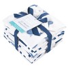 Hudson Baby Infant Boy Cotton Muslin Washcloths, Blue Whales, One Size - 2 of 4