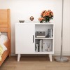 ChicFurnit Utility Storage Cabinets Multi Use Storage Cabinet Floor Cabinet Accent Cabinet for Home Spaces, White, 35.82"*18.9"*6.1" - 2 of 4