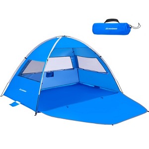 MaseiKar UPF 50+ Beach Tent Sun Shelter for 3/4 Person, Portable Beach Cabana Tent - 1 of 4