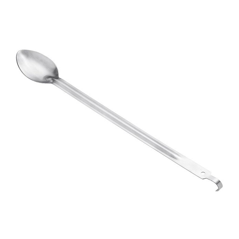 Winco BHKS-21 Stainless Steel Solid Basting Spoon with Hook, 21-Inch, 2 of 4