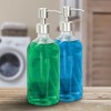 Cornucopia Brands 16oz Glass Bottles w/Stainless Steel Pumps; Soap Dispenser for Aromatherapy, Lotions, Liquid Soaps - 2 of 4