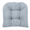 Gripper 2pk 17"X17" Klear Vu Tyson Non Slip Universal Overstuffed Dining Chair Cushions - 2 of 4