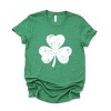Simply Sage Market Clover Distressed Short Sleeve Tee - 2 of 4