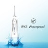HOM Dental Cordless Oral Irrigator and Water Flosser - Teeth Cleaning Kit - With Four Dental Tips and 10 Ounce Tank (White) - 4 of 4