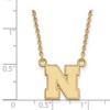 Black Bow Jewelry 10k Yellow Gold Nebraska Cornhuskers NCAA Necklace 18 Inch - 2 of 4