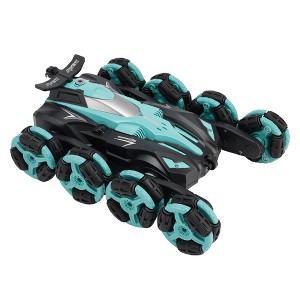 Topteng RC Stunt Car, 360 Flip & Rotate, LED Lights, Realistic Mist, Wristband Controller - 1 of 4